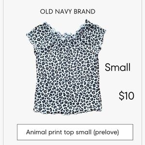 Animal Print Cropped Top